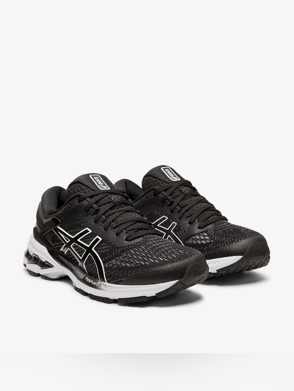 ASICS GEL-KAYANO 26 Women’s Black Mesh Running Shoes Sz 10 Running